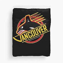 RARE Vancouver Hockey Retro Canucks Duvet Cover