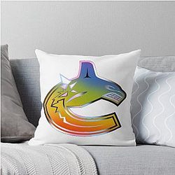 Vancouver Canucks Pride Throw Pillow