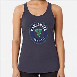 Vancouver ice hockey racerback tank top