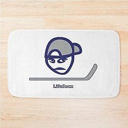 Vancouver Canucks Colors Angry Guy Bath Mat