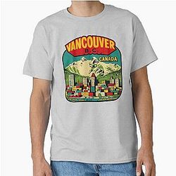 Downtown Vancouver BC Vintage Classic T-Shirt