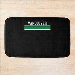Retro Vancouver Canucks Hockey Emblem Vintage Bath Mat