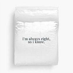 Always right so know - Stassi Schroeder, Vanderpump Rules Duvet Cover