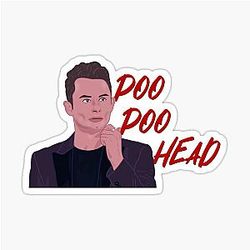 DJ James Kennedy Vanderpump Rules Real Housewives Poo Head Sticker