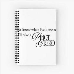 Vanderpump Rules Pinot Grigio Spiral Notebook