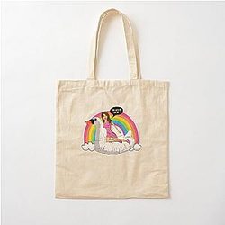 Lover Gift Retro Wave Cotton Tote Bag