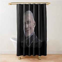 Bald Vergil - Devil May Cry funny face meme Shower Curtain