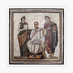 Vergil Roman Mosaic Sticker