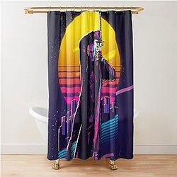 Devil May Cry - Vergil 80s Retro Shower Curtain