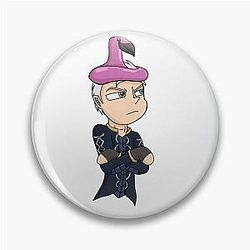 Vergil Wearing a Flamingo Hat Pin