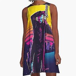 Devil May Cry Vergil 80s A-Line Dress