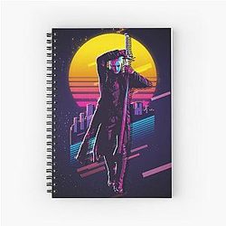 Devil May Cry Vergil 80s Retro Spiral Notebook