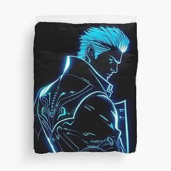 Neon Vergil Duvet Cover
