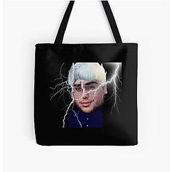 Awesome Vergil Sadle accelerator Over Print Tote Bag