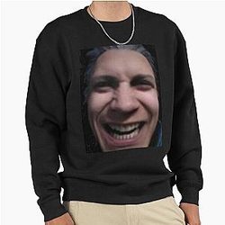 Cursed Vergil Throw Pillow Pullover Sweatshirt