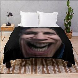 Cursed Vergil Throw Pillow Throw Blanket