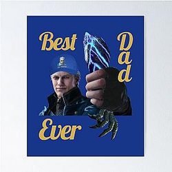 Devil May Cry Vergil Best Dad Ever Poster