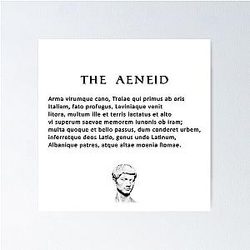 The Aeneid by Vergil Poster