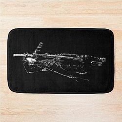 Vergil DMC Vector Art Black Bath Mat