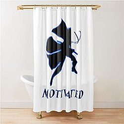 Vergil Motivated Black May Cry Shower Curtain