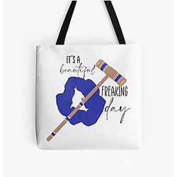 Veronica Sawyer Blue All Over Print Tote Bag