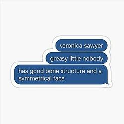 Veronica Sawyer Heathers Sticker