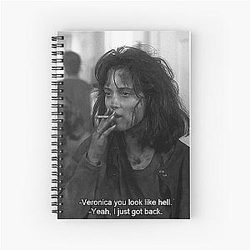 Heathers Veronica Sawyer You look like hell Spiral Notebook