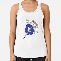 Veronica Sawyer Blue Racerback Tank