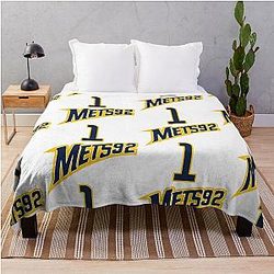 Victor Wembanyama METS jersey Throw Blanket