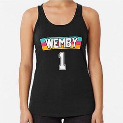 Victor Wembanyama Men Women Vintage Basketball Shirt Racerback Tank Top San Antonio Basketball Fan