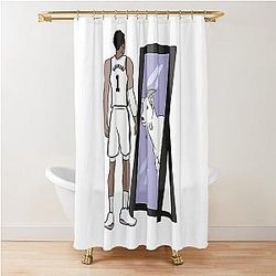 Victor Wembanyama Mirror GOAT Shower Curtain