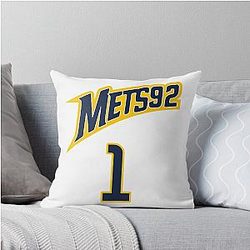 Victor Wembanyama Mets Jersey Throw Pillow