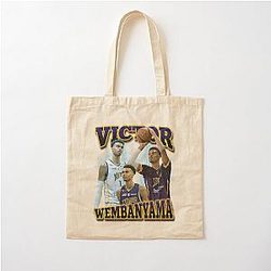 Victor Wembanyama Vintage 90's Cotton Tote Bag
