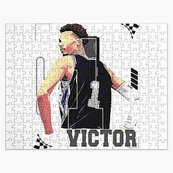Victor Wembanyama Basketball Player Design Jigsaw Puzzle