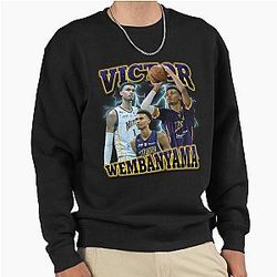 Victor Wembanyama Bootleg Vintage 90s Tshirt Pullover Sweatshirt