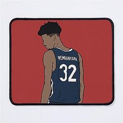 Victor Wembanyama Back To Mouse Pad