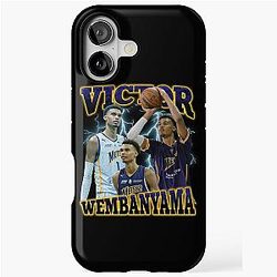 Victor Wembanyama Vintage 90's T-Shirt iPhone Tough Case