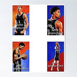 Victor Wembanyama Painted Sticker Set T-Shirt Poster
