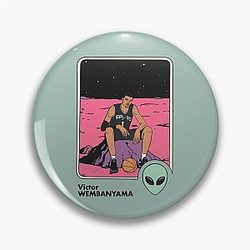 Victor Wembanyama x Dr. Manhattan Vintage Trading Card Pin