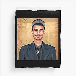 Victor Wembanyama Basketball T-Shirt, Retro American Basketball Tee or Vintage Spurs Fan Shirt Duvet Cover