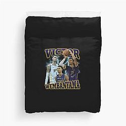 Victor Wembanyama Vintage 90's Tshirt Duvet Cover