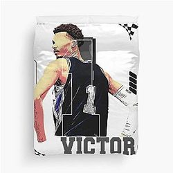 Victor Wembanyama Basketball Player Duvet Cover