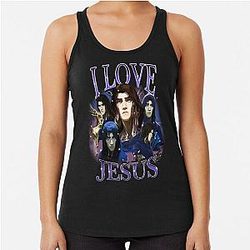 Viktor Jesus Fan Art Vintage 90s Racerback Tank Top