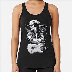 Viktor Tsoi Racerback Tank Top