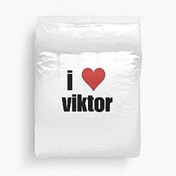 I love Viktor Duvet Cover