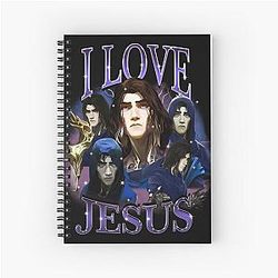 Viktor Jesus Gamer Vintage 90s Spiral Notebook
