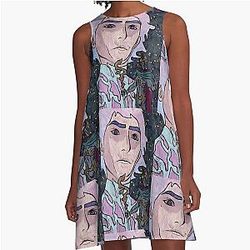 Cosmic Viktor A-Line Dress