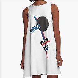 Viktor Tsoi  - Blood Type  Perfect Gift A-Line Dress