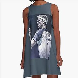 Viktor Axelsen Throw Pillow A Line Dress
