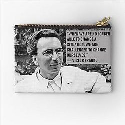 Viktor Frankl Digital artwork Zipper Pouch